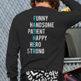 Original Father's Day Father Acronym Best Dad 1 Back Print Long Sleeve T-shirt