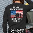 We Owe Them All Veterans Day Partiotic Flag Military Back Print Long Sleeve T-shirt