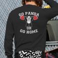 Panda Fitness Panda Bear Gym Workout Training Back Print Long Sleeve T-shirt