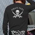 Pirate Papa Halloween Costume For Dad Back Print Long Sleeve T-shirt