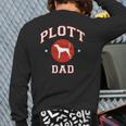 Plott Hound Dad Dog Lovers Back Print Long Sleeve T-shirt