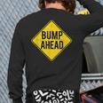 Pregnancy Baby Announcement- Bump Ahead-Pretty Back Print Long Sleeve T-shirt