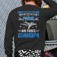 Pride Military Family Proud Grandpa Air Force Back Print Long Sleeve T-shirt