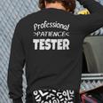 Professional Patience Tester Son Daughter Kids Back Print Long Sleeve T-shirt