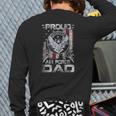 Proud Air Force Dad Military Family Father's Day Back Print Long Sleeve T-shirt
