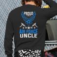 Proud Air Force Uncle Veteran Pride Back Print Long Sleeve T-shirt