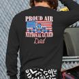 Proud Air National Guard Dad Usa Air Force Father's Day Back Print Long Sleeve T-shirt