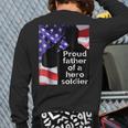 Proud Army Dad Best Military For Dad Back Print Long Sleeve T-shirt