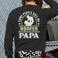Proud Roofer Father GrandpaFather's Day Back Print Long Sleeve T-shirt