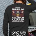 Proud Son In Law Of A Vietnam Veteran Patriotic Back Print Long Sleeve T-shirt