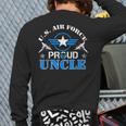 Proud Uncle Us Air Force Usaf Veteran Back Print Long Sleeve T-shirt