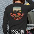 Race Car Radio Control Hobby Eat Sleep Rc Retro Rc Drivers Back Print Long Sleeve T-shirt