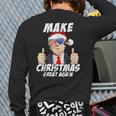 Santa Trump Make Christmas Great Again Family Matching Back Print Long Sleeve T-shirt