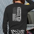 Soccer Dad Usa Flag Soccer Team Fan Daddy Father's Day Back Print Long Sleeve T-shirt