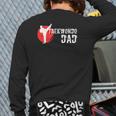 Taekwondo Dad Martial Arts Lovers Back Print Long Sleeve T-shirt