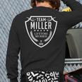 Team Miller Lifetime Member Matching Family Crew Back Print Long Sleeve T-shirt