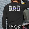 Thin Blue Line FlagShirts Dad Police Father's Day Back Print Long Sleeve T-shirt