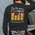 Tis The Season For Tamales Christmas Holiday Mexican Food Back Print Long Sleeve T-shirt