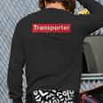 Trucker Transporter Truck Driver Back Print Long Sleeve T-shirt