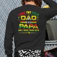 I Have Two Titles Dad & Papa Father Grandpa Junenth 1865 Back Print Long Sleeve T-shirt
