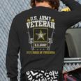 US Army Proud Army Veteran Vet Us Military Veteran Back Print Long Sleeve T-shirt