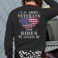 Us Army Veterans For Biden Vote Joe Biden Harris 2020 Kalama Back Print Long Sleeve T-shirt