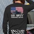 Us Navy Submarine Service Us Navy Veteran Back Print Long Sleeve T-shirt