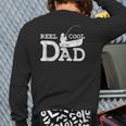 Vintage Reel Cool Dad Fathers Day Fishing Back Print Long Sleeve T-shirt