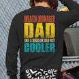 Wealth Manager Dad Like A Regular Dad But Cooler Back Print Long Sleeve T-shirt