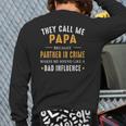 They Call Me Papa Because Partner In Crime Back Print Long Sleeve T-shirt