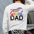1 World's Gayest Dad Lgbt Pride Month Rainbow Back Print Long Sleeve T-shirt
