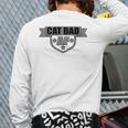 Cat Dad Af Pet Owner Lover Tee Back Print Long Sleeve T-shirt