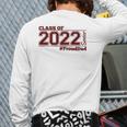 Class Of 2022 Senior Prouddad Maroon Grads Of 22 Dad Back Print Long Sleeve T-shirt