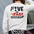 Five And Fast Birthday Boy Race Car 5Th Birthday Racer Back Print Long Sleeve T-shirt