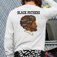 Junenth Black Fathers Matter Fathers Day Pride Dad Black Back Print Long Sleeve T-shirt