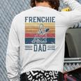 Mens Vintage Frenchie Dad For Men French Bulldog Back Print Long Sleeve T-shirt