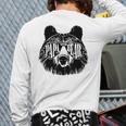 Mens Papa Bear Sunglasses Father's Day Dad Grandpa Back Print Long Sleeve T-shirt