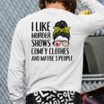 I Like Murder Shows Comfy Clothes And Maybe 3 People Back Print Long Sleeve T-shirt