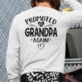 Promoted To Grandpa Again Baby Announcement Back Print Long Sleeve T-shirt