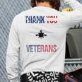Thank You Veteran Day Dd 214 American Army Flag 2018 Back Print Long Sleeve T-shirt