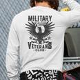 Veterans Military Pride Veterans Club Back Print Long Sleeve T-shirt