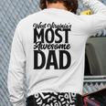 West Virginia Dad Son Wife Best Awesome Father Back Print Long Sleeve T-shirt