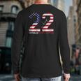22 A Day Veteran Lives Matter Veterans Day Back Print Long Sleeve T-shirt