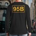 95B Military Police Officer Back Print Long Sleeve T-shirt