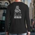 American Bully Dad Dog Owner American Bully Back Print Long Sleeve T-shirt