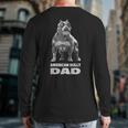 American Bully Dad American Pitbull Terrier Muscle Back Print Long Sleeve T-shirt