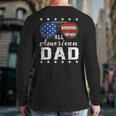 All American Dad 4Th Of July Usa America Flag Sunglasses Back Print Long Sleeve T-shirt