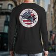 American Flag F-15 Eagle Us Military Fighter Jet 4Th July Back Print Long Sleeve T-shirt
