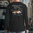 Anatomy Of A Brittany Spaniel Dog Back Print Long Sleeve T-shirt