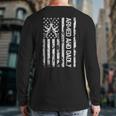 Armed And Dadly Deadly Father Fathers Day Gun Pun Back Print Long Sleeve T-shirt